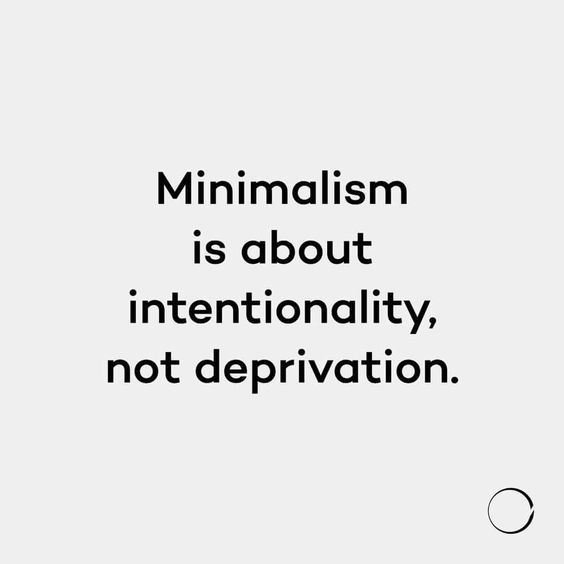 Minimalist living